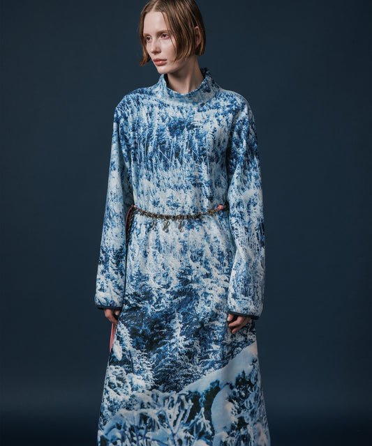 PRINT FLEECE ONE-PIECE