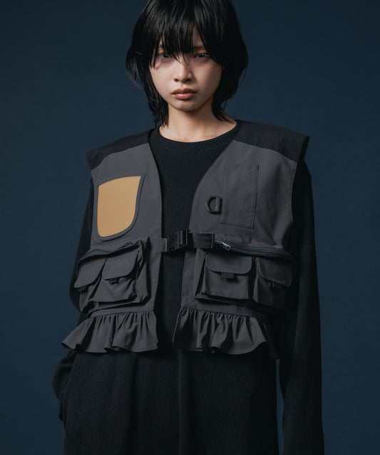 MULTIPOCKET FRILLVEST