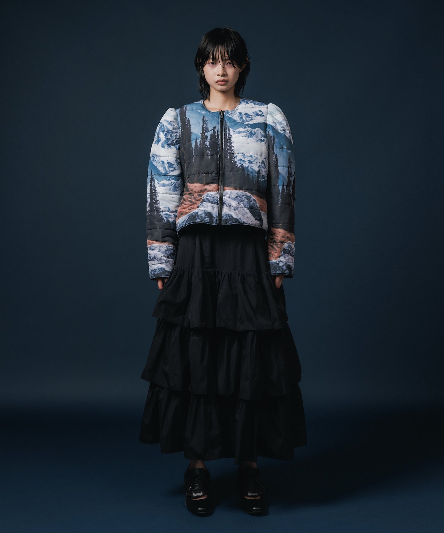 NYLON TIEREDSKIRT
