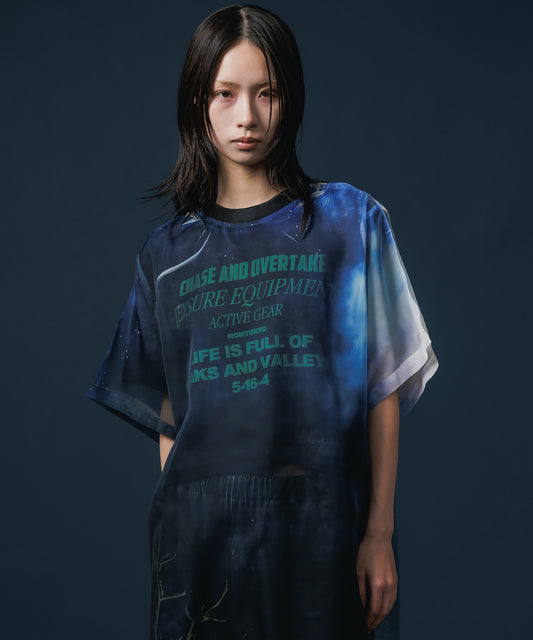 PRINT SHORT T-SHIRT(LETTERING)