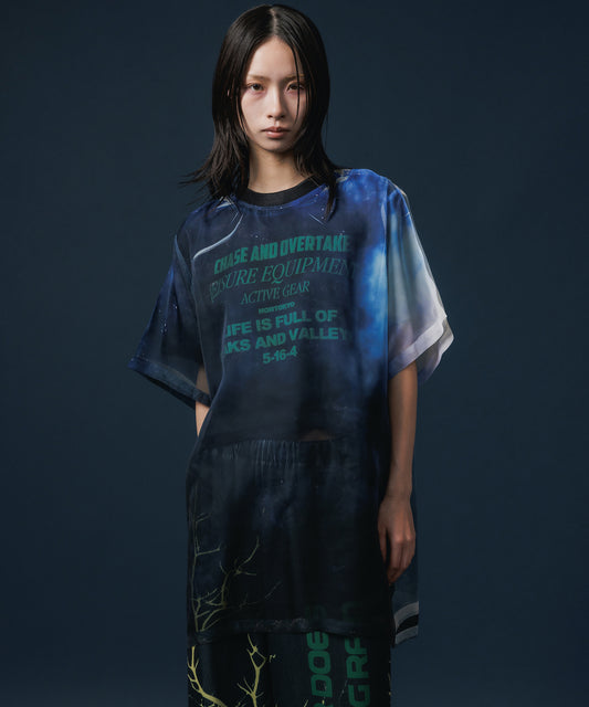 DIRECT PRINT SHEER T-SHIRT
