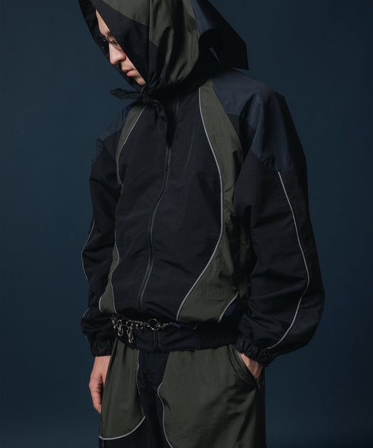 REVERSIBLE SWITCHING BLOUSON & SCARF