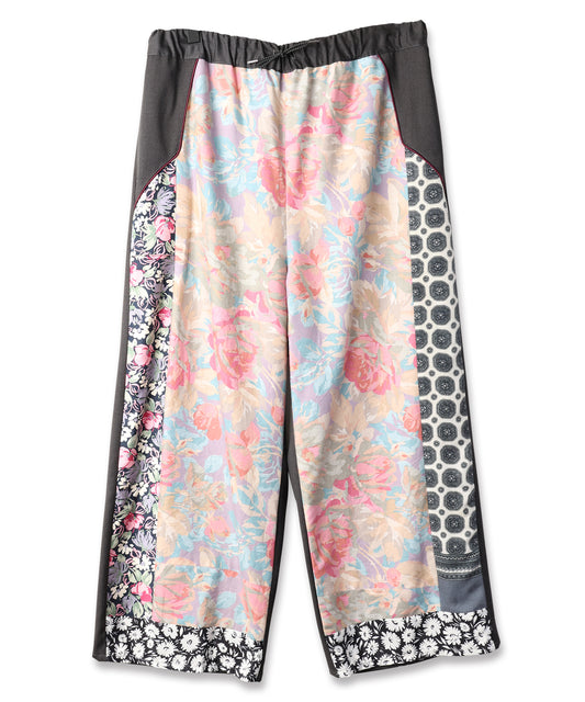 ANLIO × YEAH RIGHT!! Patchwork Wide Easy Pants（Charcoal）