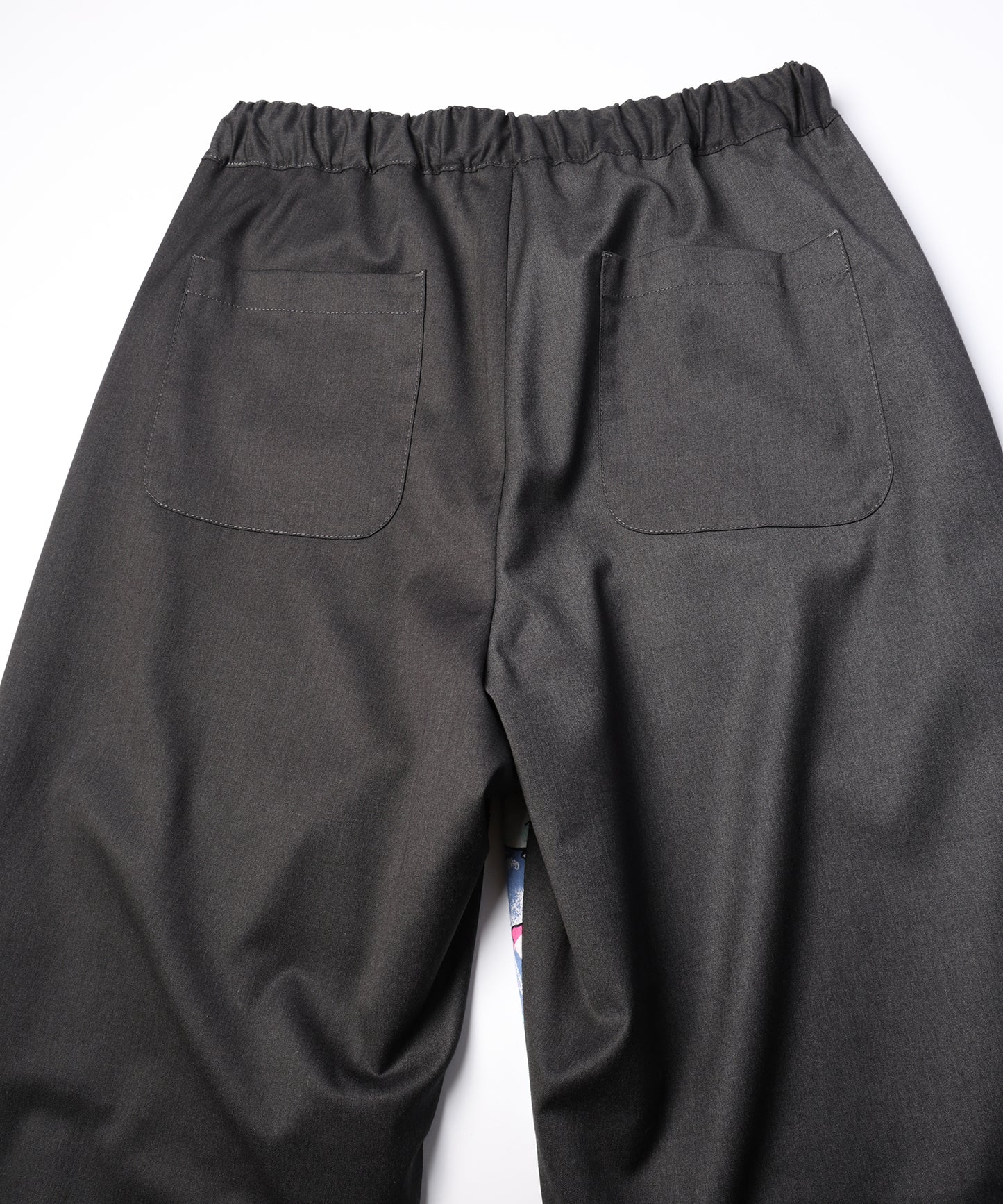 ANLIO × YEAH RIGHT!! Patchwork Wide Easy Pants（Charcoal）