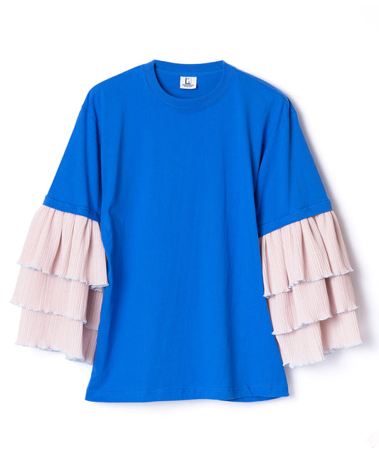 PLEATS FRILL LAYER SLEEVE C/S