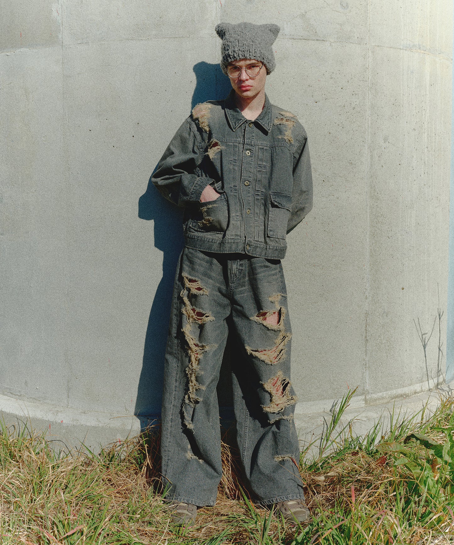 BORO DENIM BLOUSON