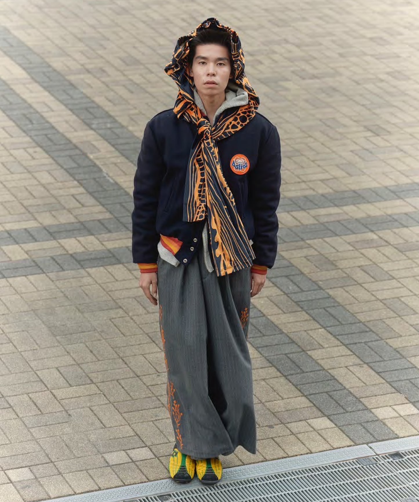 【 Marche Fleur 】Flower Print Wide Pants