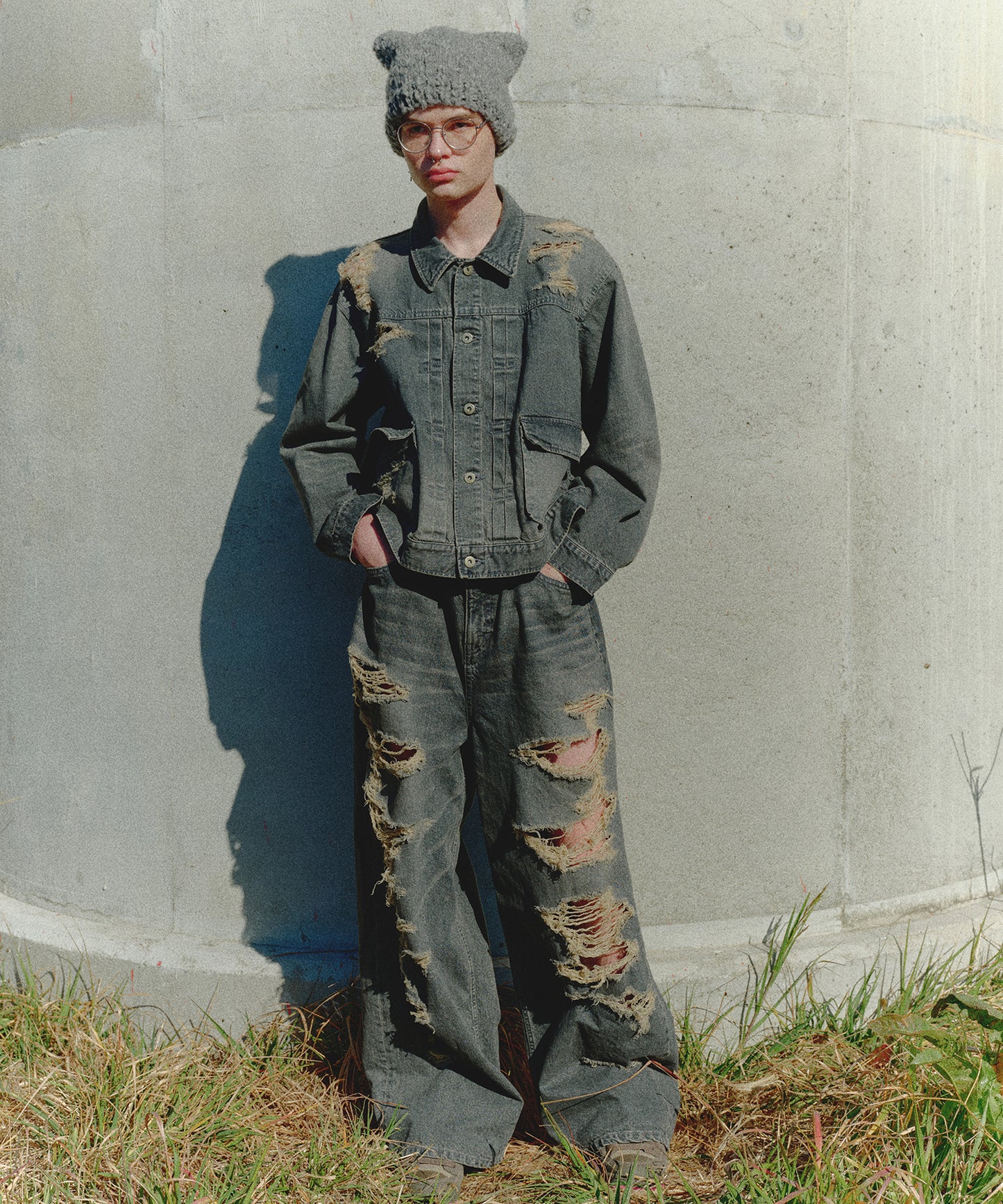 BORO DENIM BLOUSON
