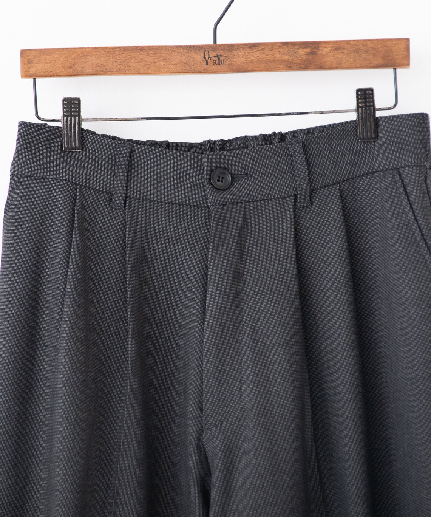 gabardine two-tuck slacks