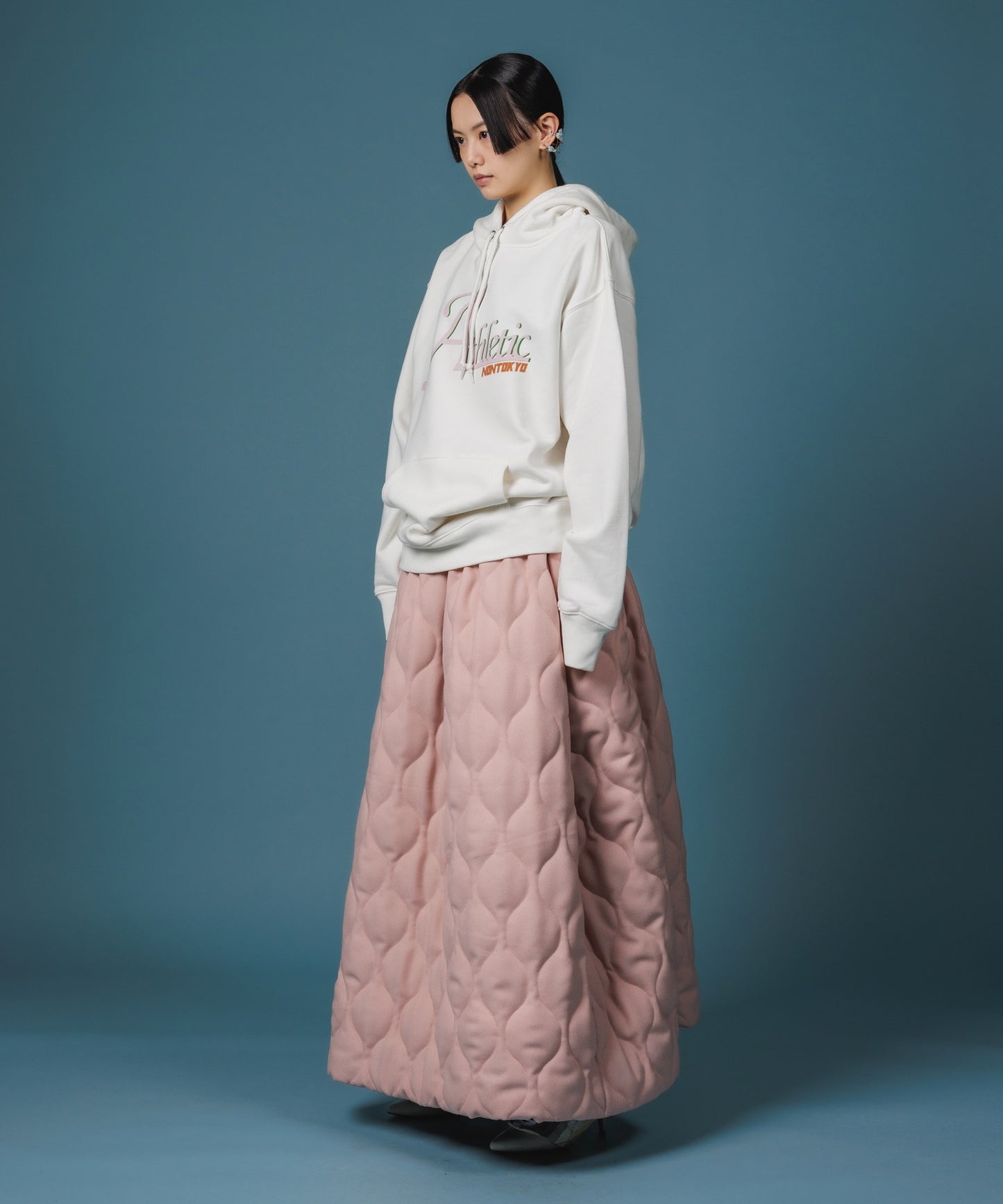 PRINT PULLOVER SWEAT PARKA(Athletic)