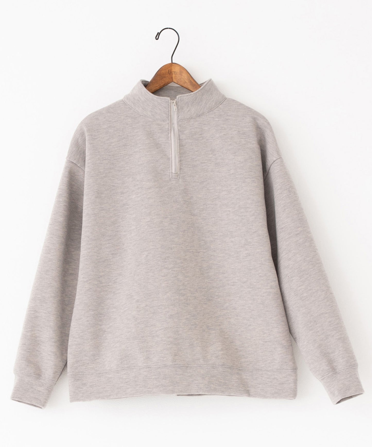 knit melton skipper sweater