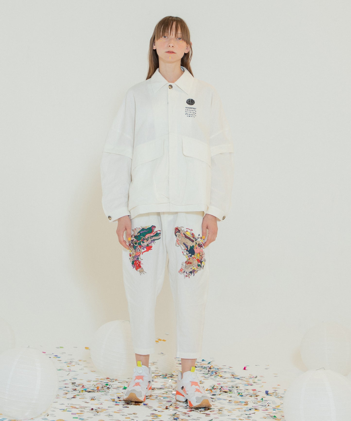 Linen UTAGE Embroi Blouson