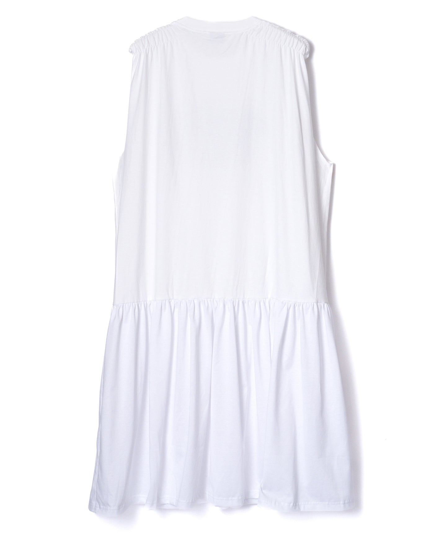 GATHER SLEEVE ONE-PIECE