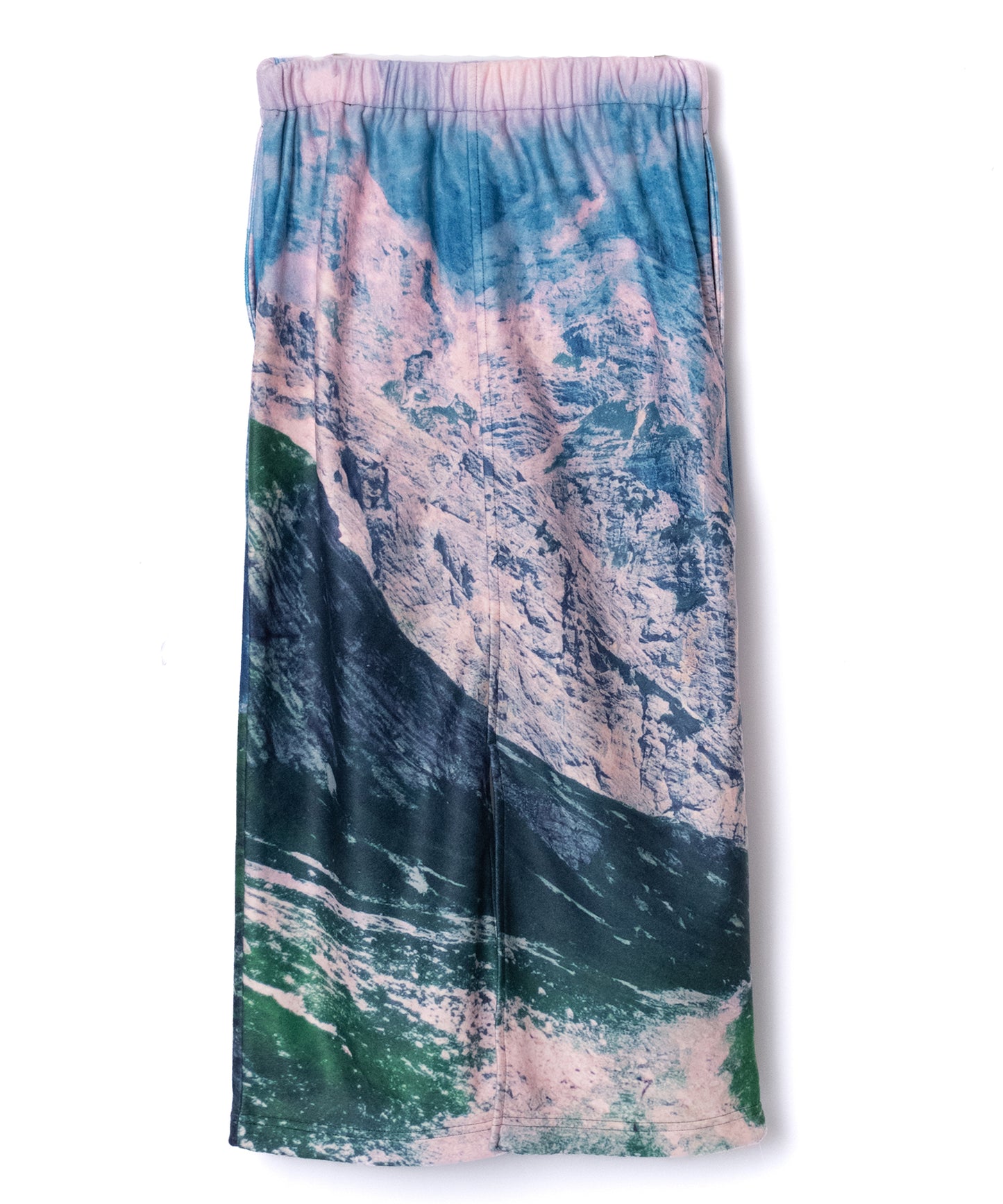 PRINT FLEECE LONG SKIRT