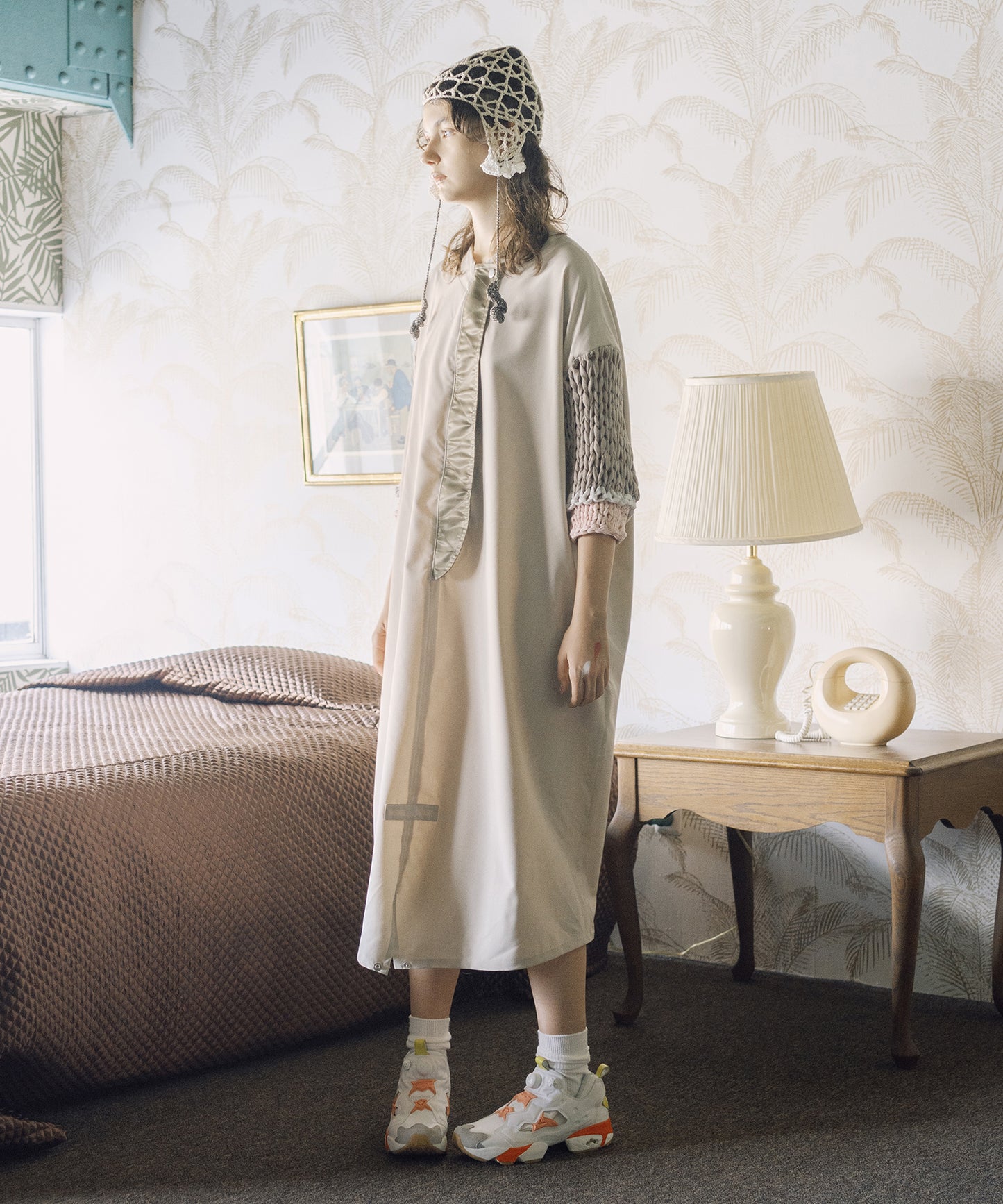 Loose Sleeve Military One-piece