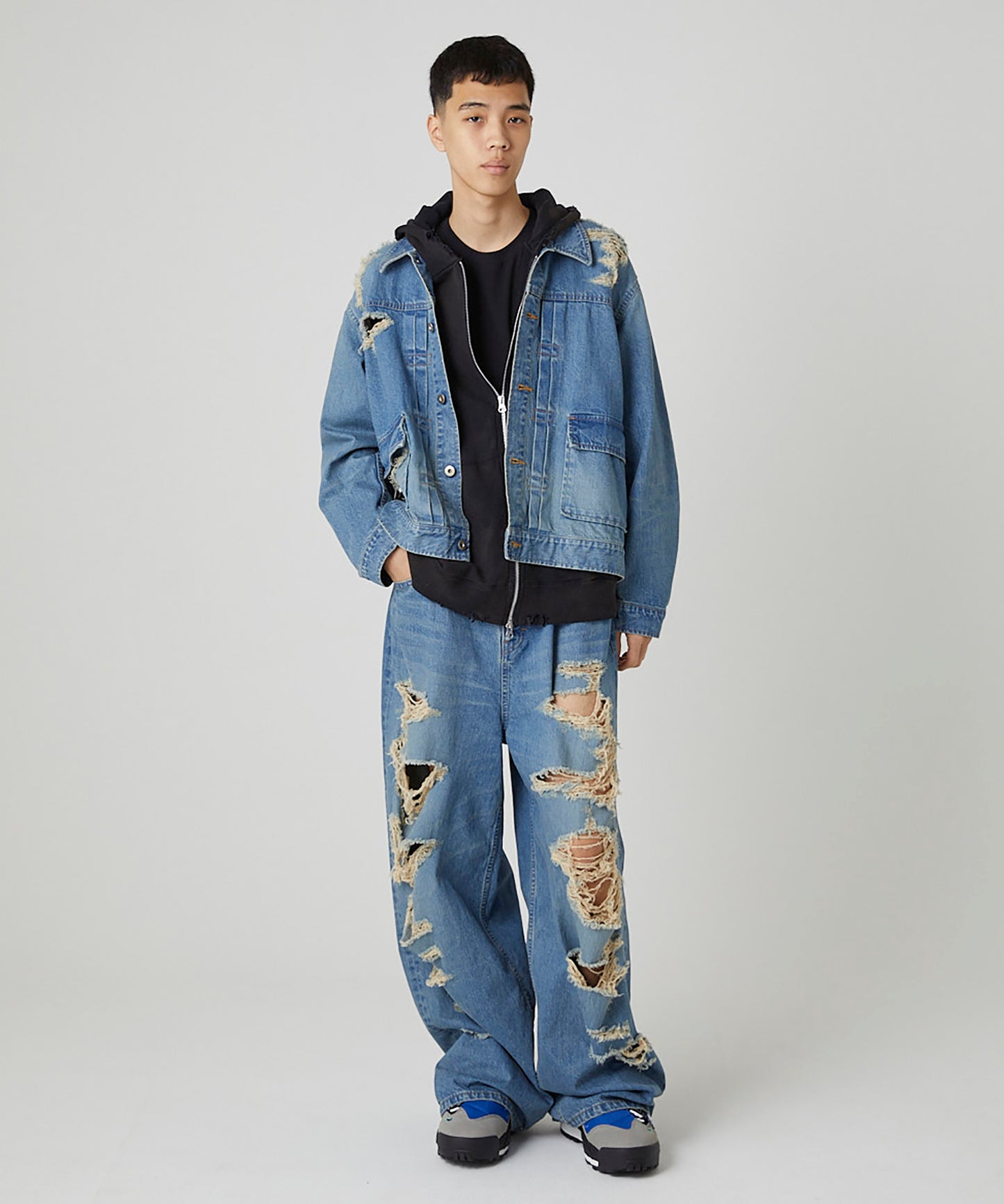 BORO DENIM BLOUSON