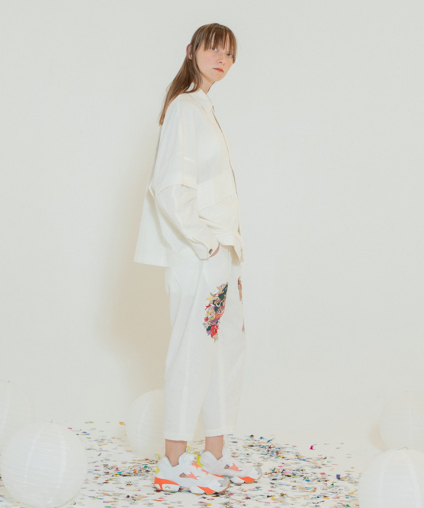 Linen UTAGE Embroi Blouson