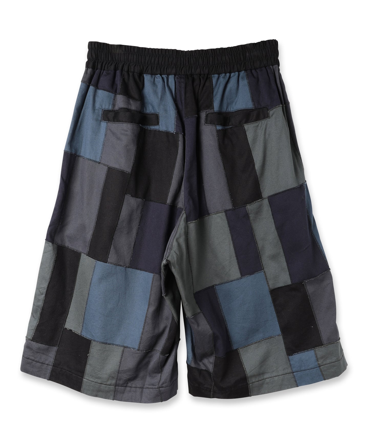 LOOSE STITCH PATCHWORK SHORT PANTS　