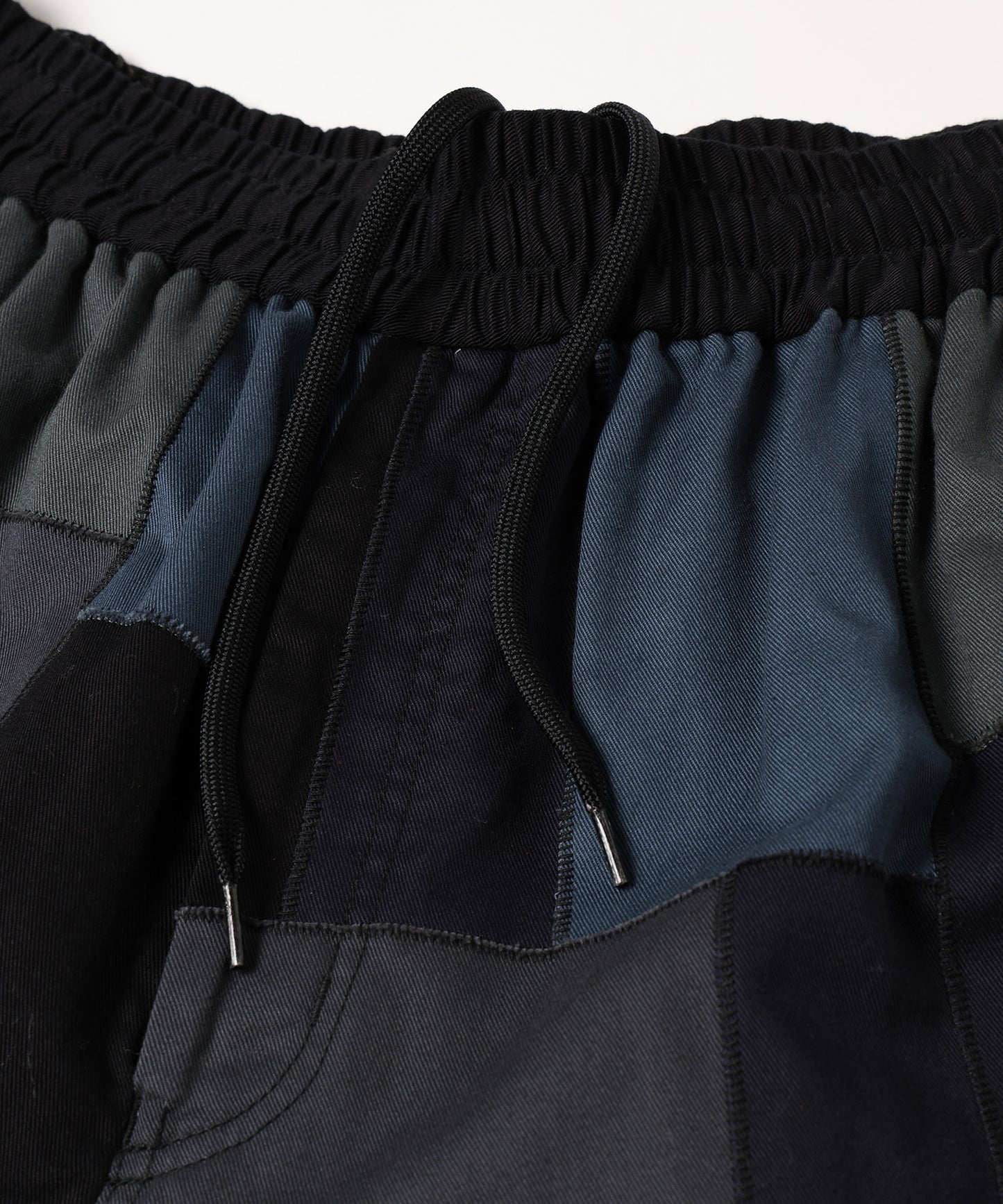 LOOSE STITCH PATCHWORK SHORT PANTS　