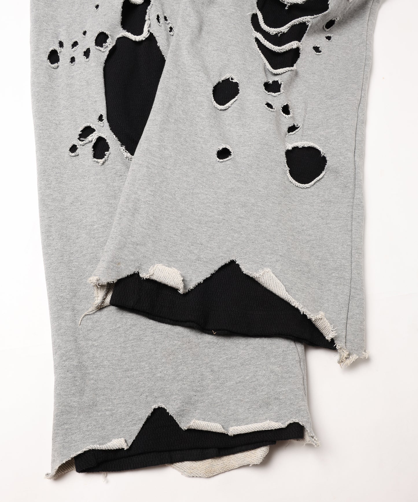 DAMAGE LAYERED SWEAT PANTS　