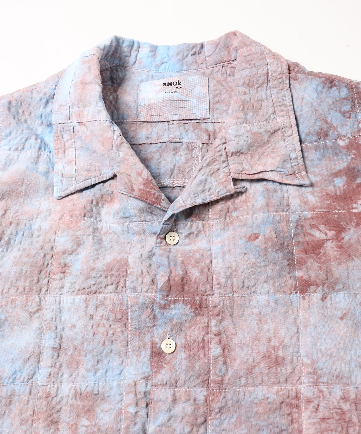 TIE-DYE PATCHWORK SHIRT