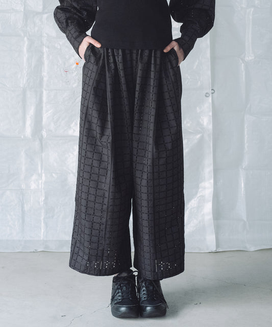 CHECK LACE PANTS / チェックレースパンツ