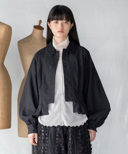 LACE COLLAR BLOUSON / レースカラーブルゾン