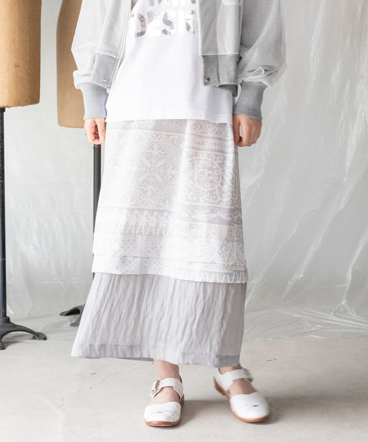 LACE COLLAGE SKIRT / レースコラージュスカート