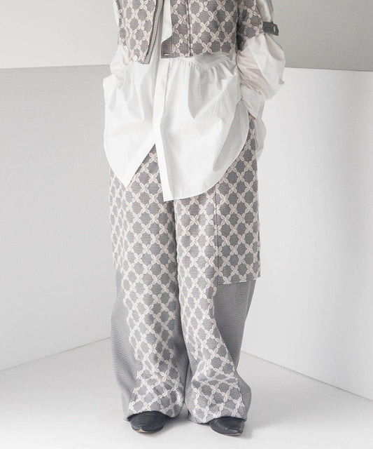 MIX CHECK PANTS