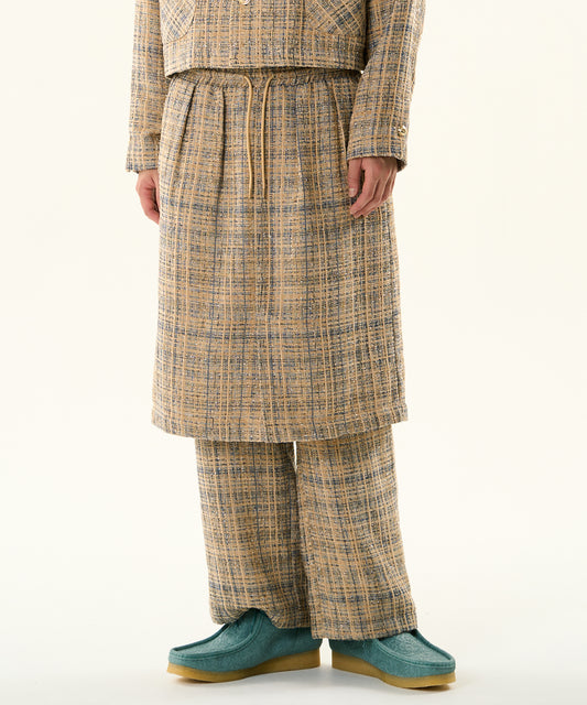 TWEED LAYERED PANTS