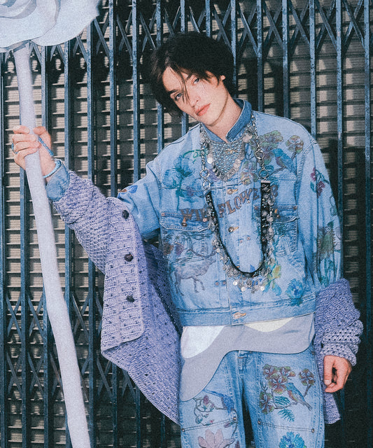 HAND-PAINT DENIM JACKET