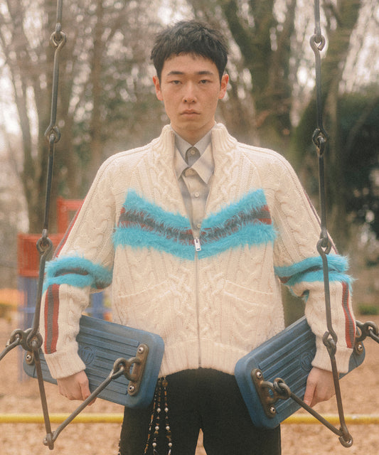 ALAN KNIT TRACK JACKET【9月中旬】