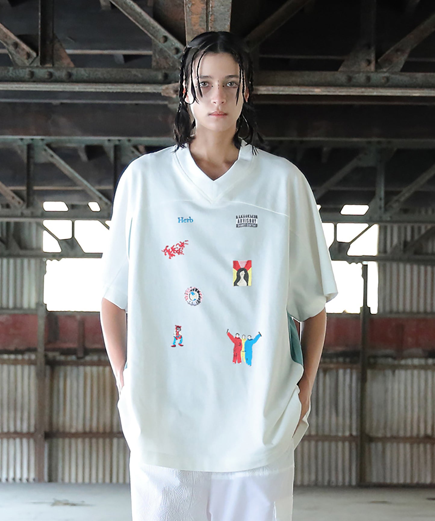 Edition Embroi Mix Tee