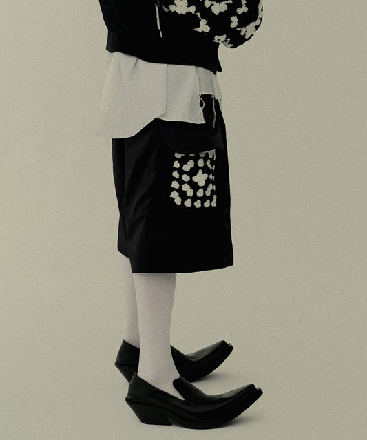 KAJIF NYLON CROCHET POCKET CARGO SHORTS