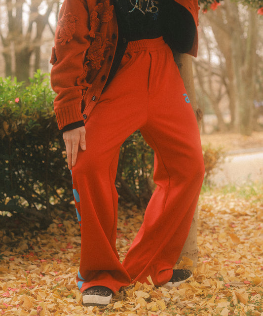 WIDE STITCH TRACK PANTS