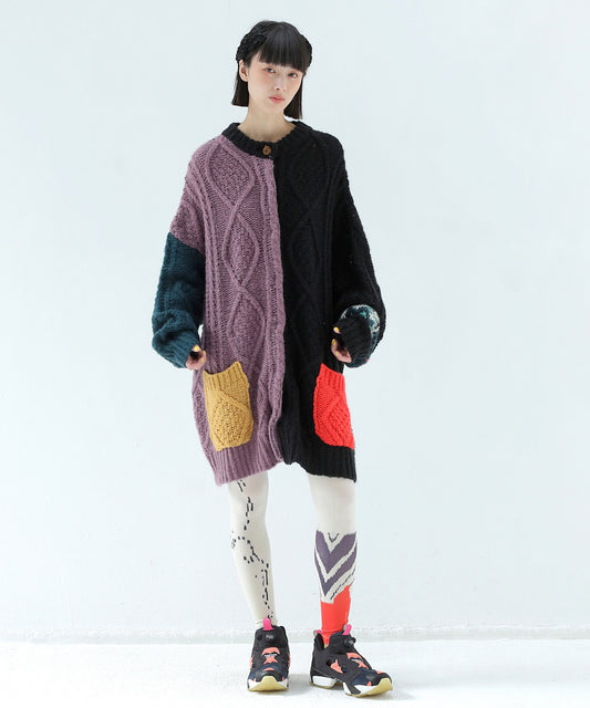 PLAY Alan Mix Knit Coat
