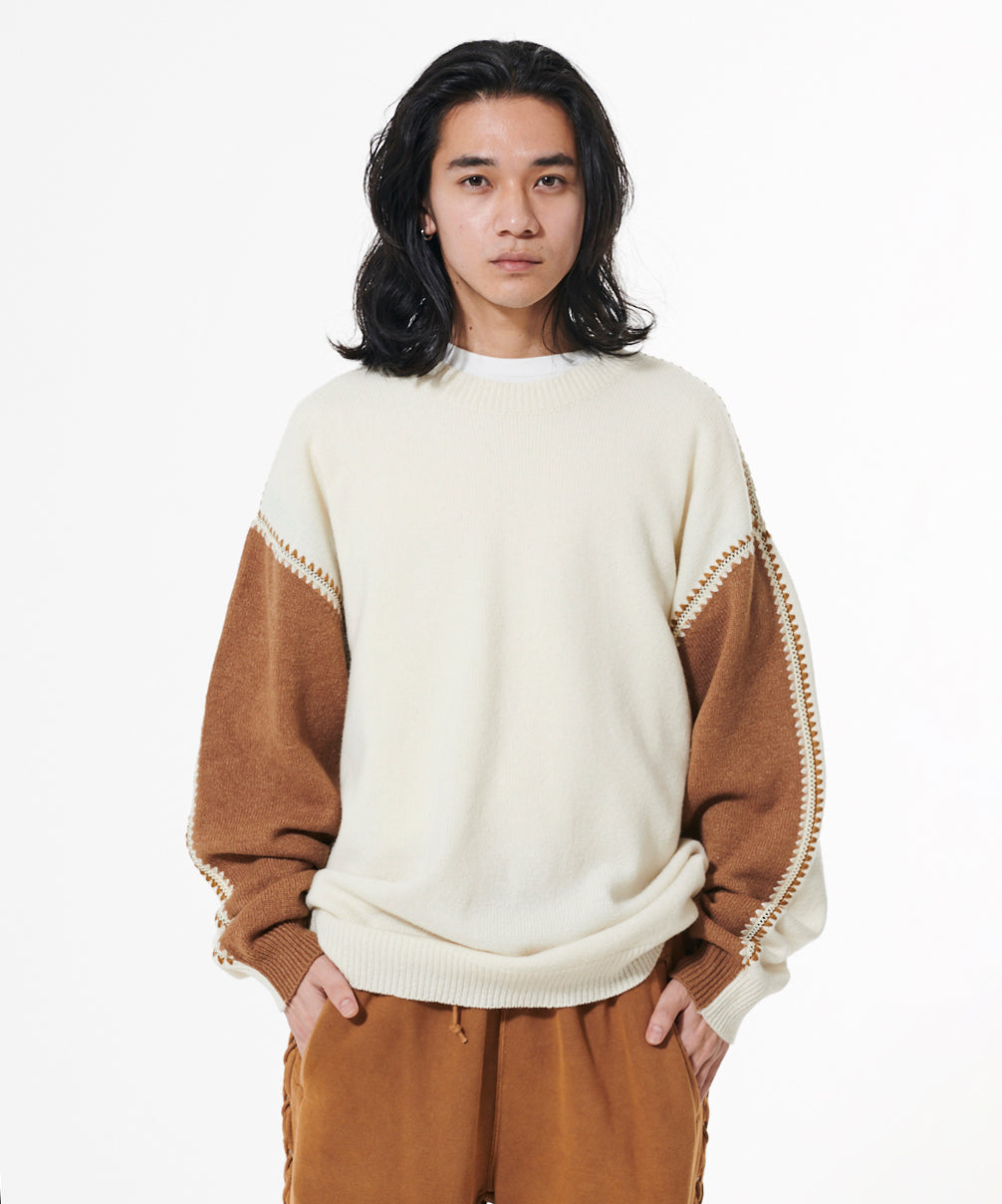 OPPOSITE SHELL STITCH KNIT