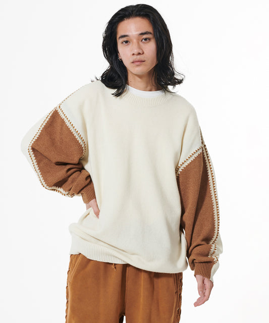 OPPOSITE SHELL STITCH KNIT