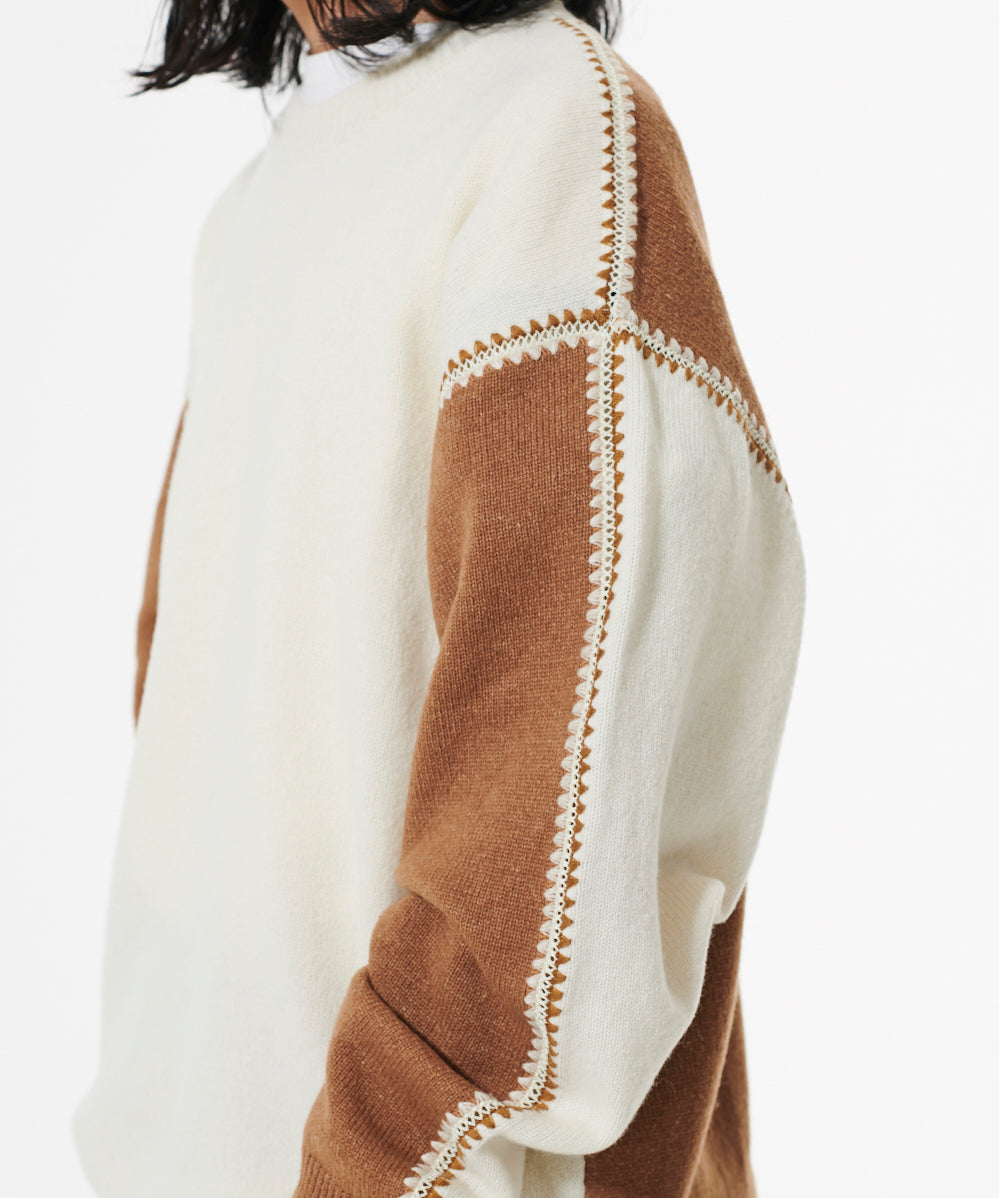 OPPOSITE SHELL STITCH KNIT