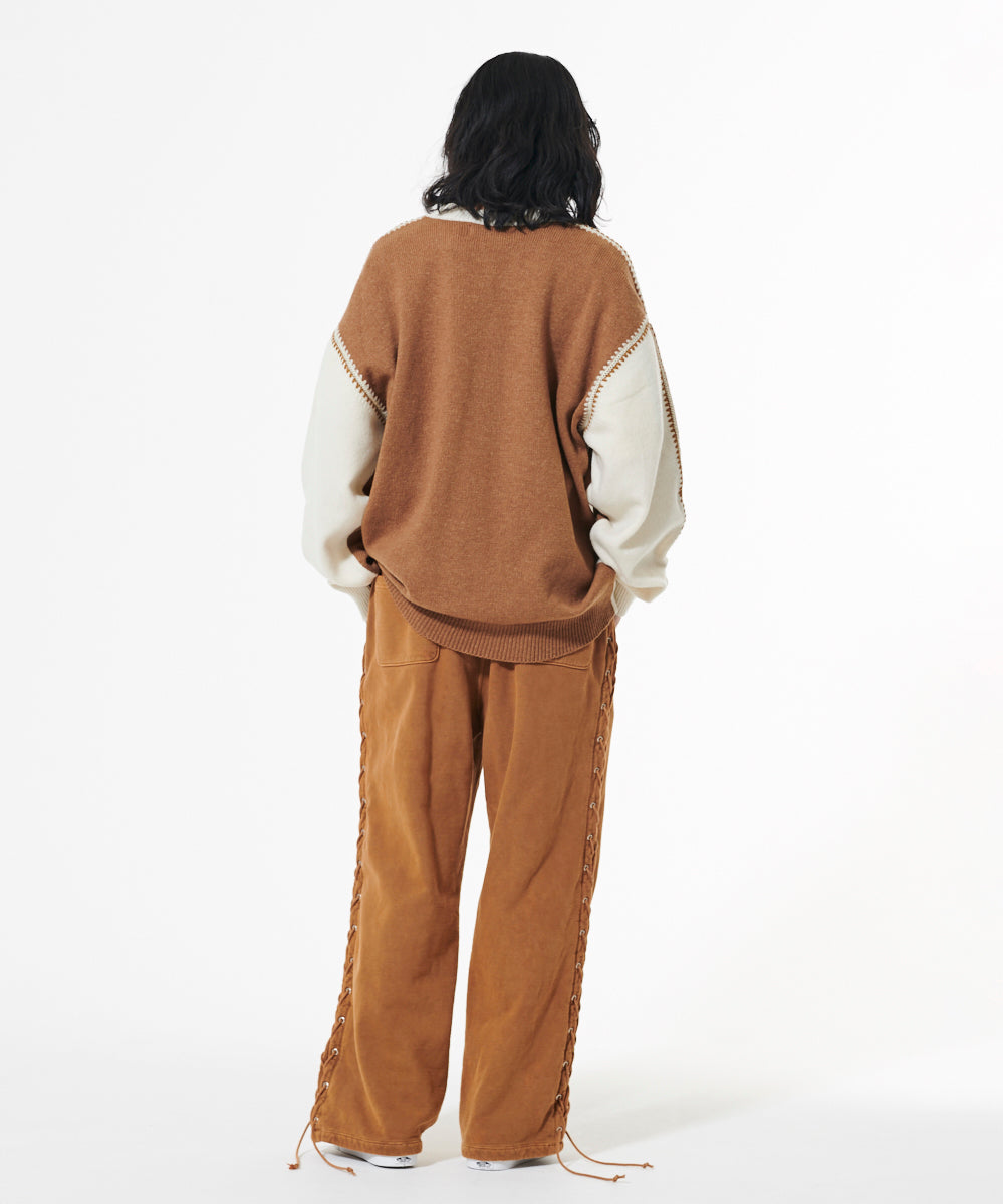 OPPOSITE SHELL STITCH KNIT