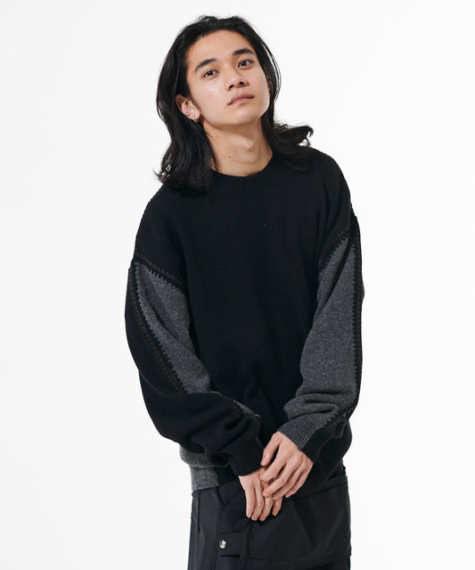 OPPOSITE SHELL STITCH KNIT