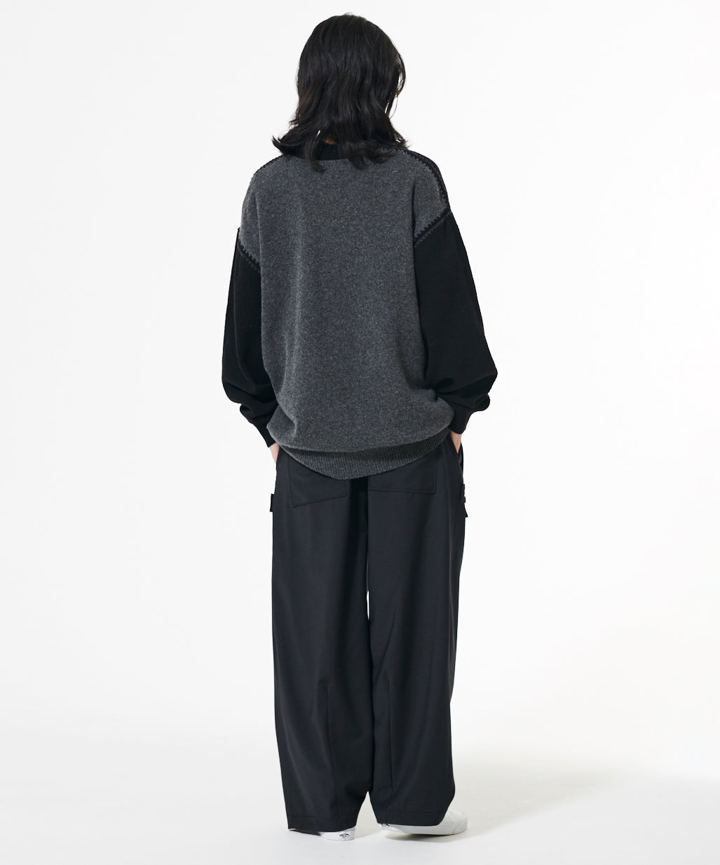 OPPOSITE SHELL STITCH KNIT