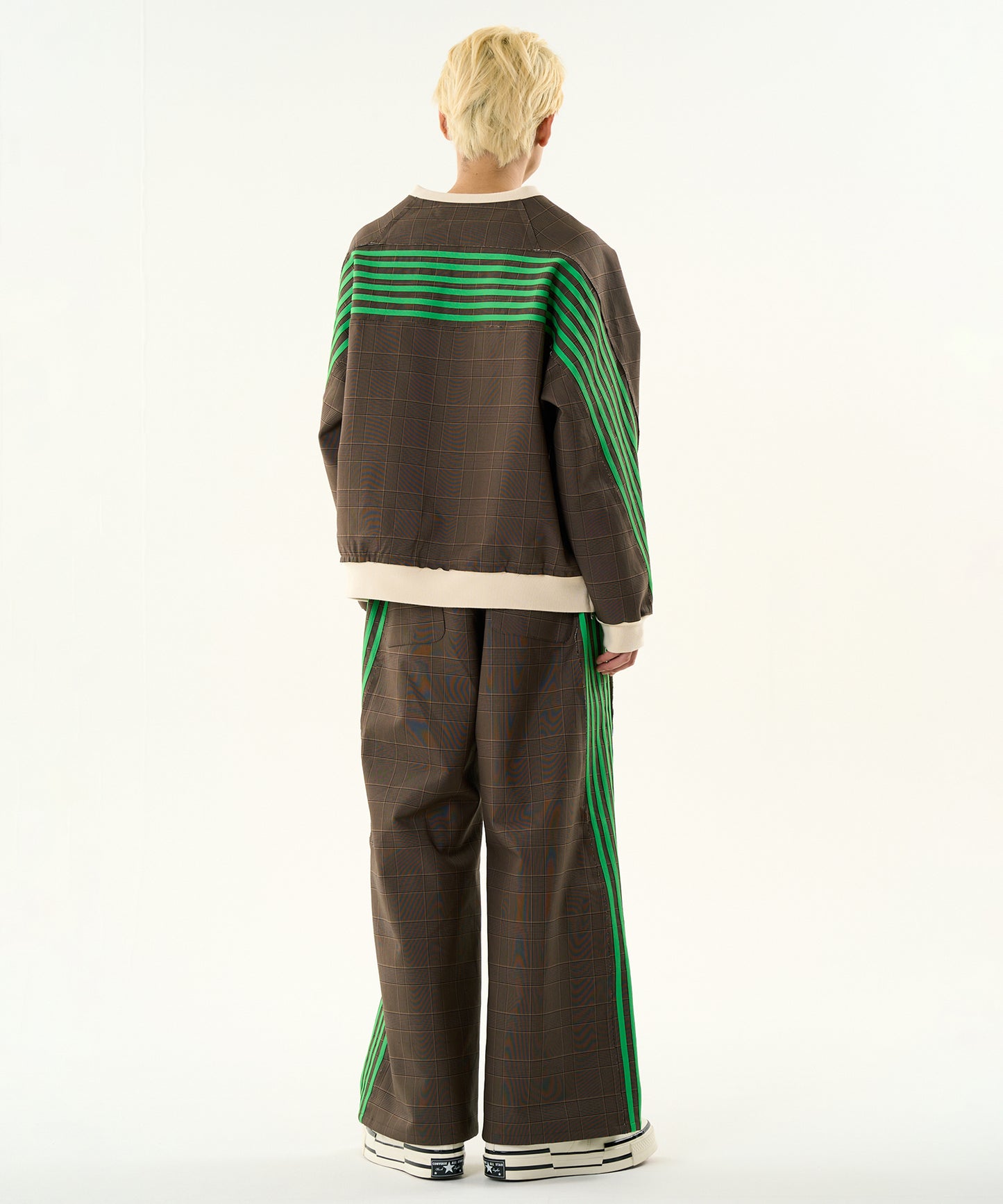 CHECK BONDING LINE TRACK PANTS