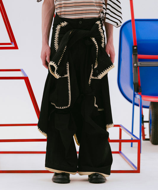 HAND KNITTING MILITARY PANTS