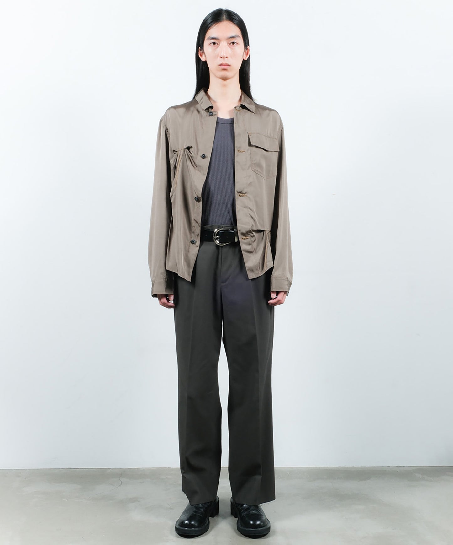 RAYON SILK SHIRT JACKET