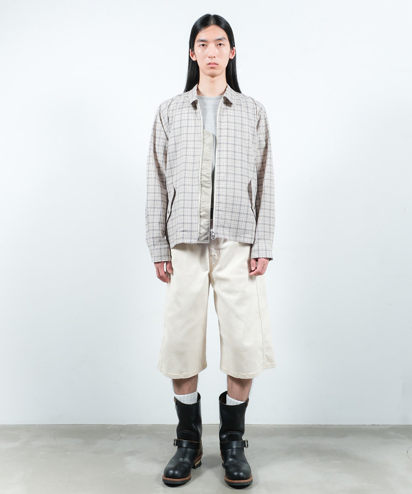 SEERSUCKER ZIP SHIRT