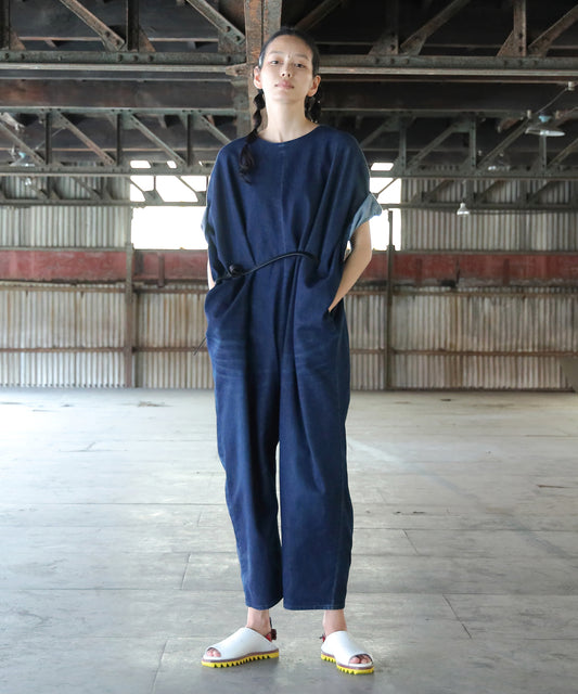 Circle Denim All-in-one