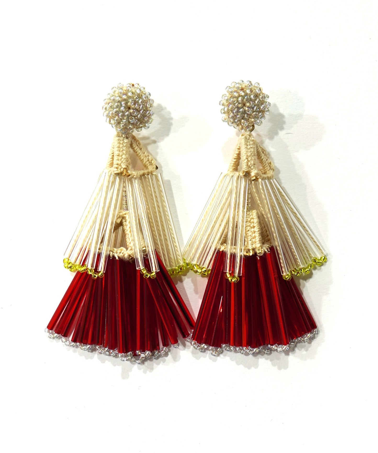 BEADS FRINGE EARRING