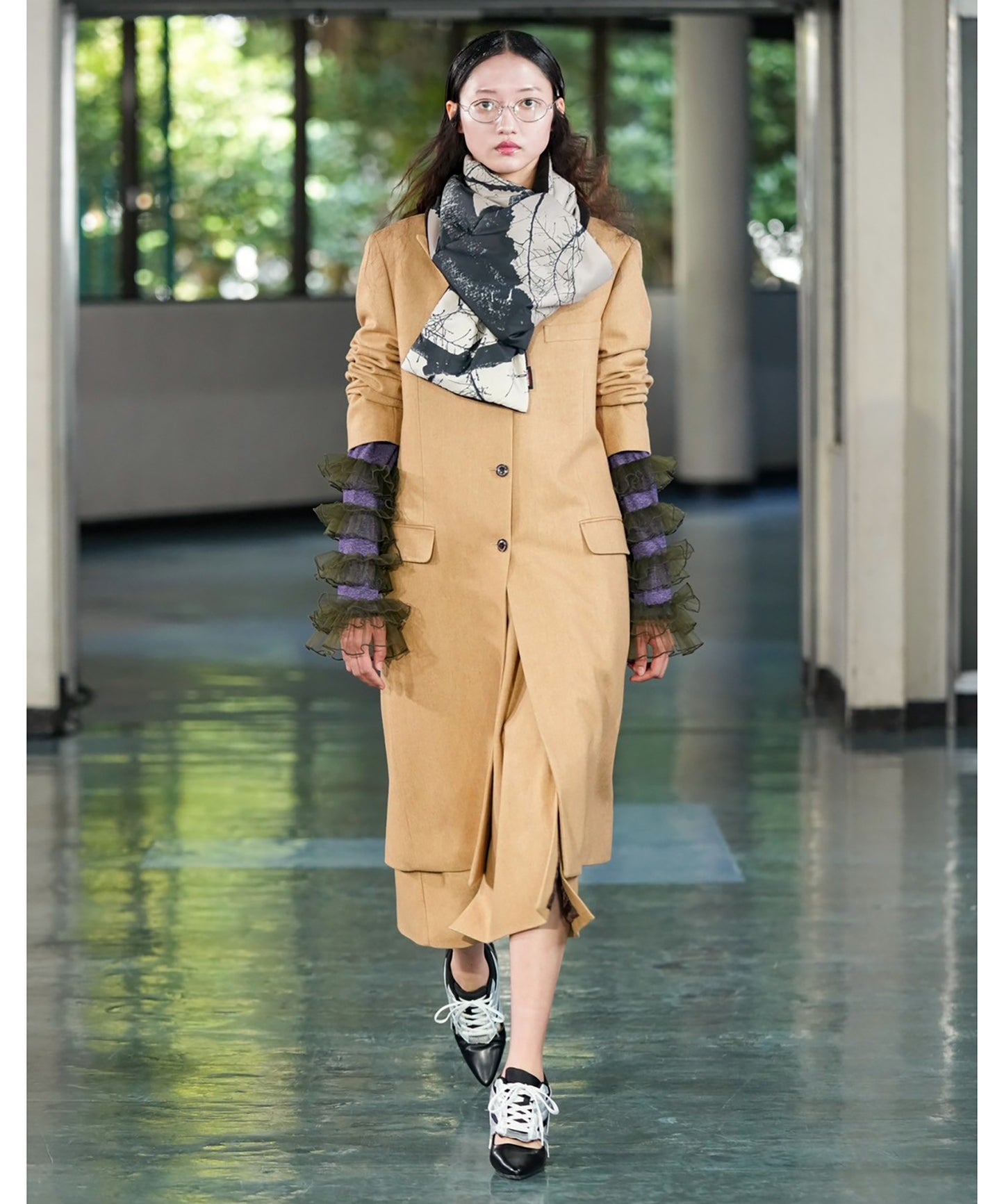 WOOL LONG SKIRT