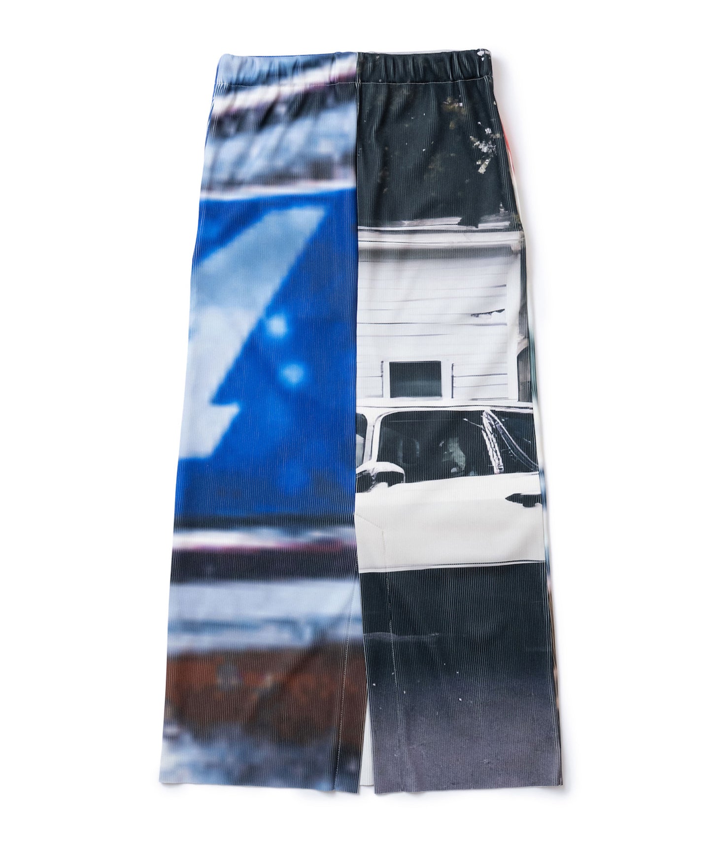 PRINT RIB SKIRT